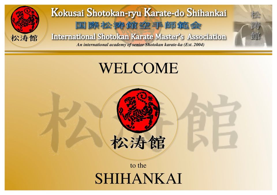 International Shotokan-ryu Karate-do Shihankai 